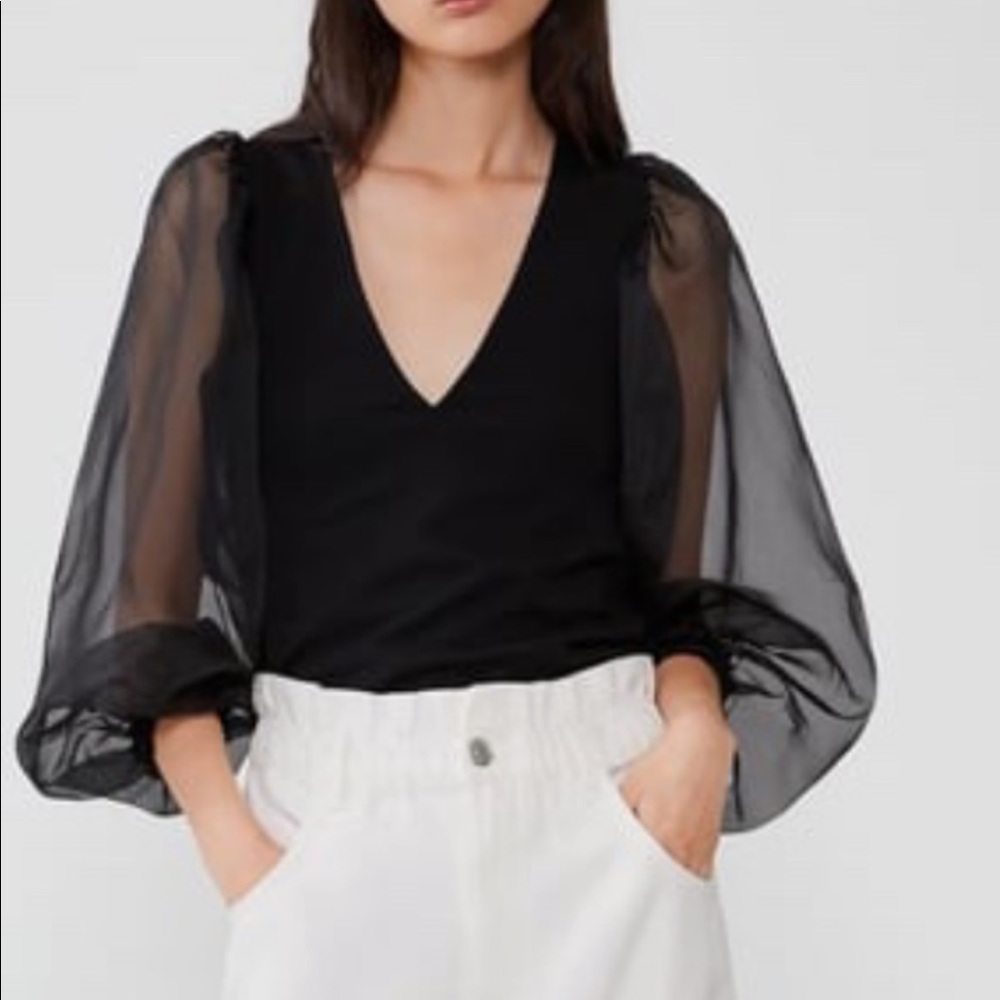 Zara organza top like new!